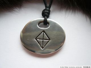 ANHÄNGER Schmuck Rune Gesundheit ZINN Amulett 686 LARP