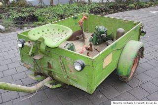 Kleintraktor/Traktor Einachsschlepper von Agria m. Anhänger und div