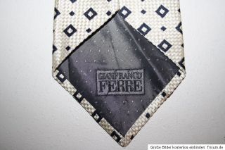 GIANFRANCO FERRE Krawatte Tie 100% Seide Silk Made in Italy TOP