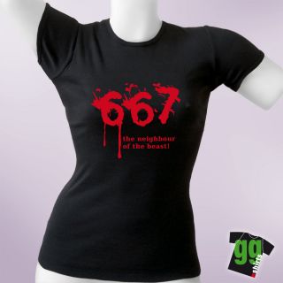 667 the neighbour of the beast; Girly Shirt, gamer, geek, FUN