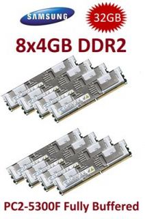 8x 4GB 32GB RAM HP xw6600 667Mhz FB DIMM DDR2 Speicher FullyBuffered