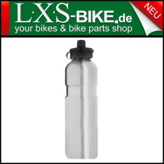 Point Trinkflasche Alu 750ml Fahrrad BIKE silber Bottle Aluminium