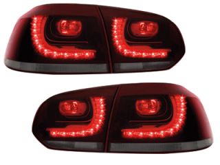 Für VW Golf 6 VI R Look LED Rückleuchten rot/rauch