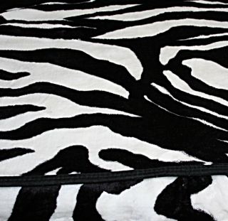 Kuscheldecke, Wohndecke, Mikrofaser Decke Tagesdecke 180x220cm Zebra