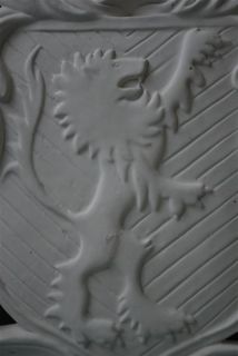Wandrelief Relief Gips Wappen weiss Impressionen #16