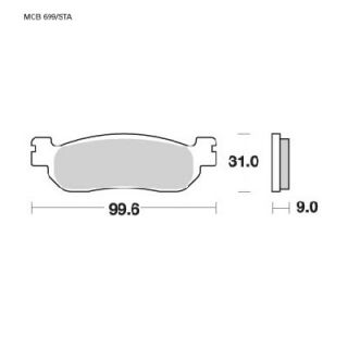 LUCAS MCB 699 Bremsbelagsatz / Bremsbeläge hinten