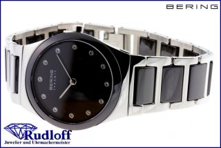 BERING Damen Uhr 32230 704 Ceramic Stahl Safirglas ultraslim design