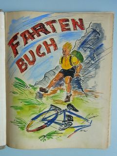 Reisetagebuch Bayern 1941 mit Dutzenden Zeichnungen, u.a. Zugspitze