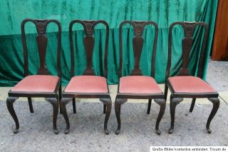 schöne antike Jugendstil Stühle edle Schnitzerein  ca.1890