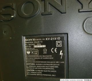 ALter SONY Fernseher / TV   Sony Trinitron KV 21X1D   Full Range Sound