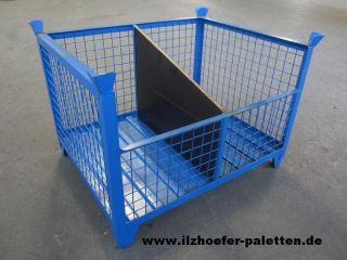Industrie Gitterbox Gitterbox Box gebr. mit Trennwand 1040x840x735 mm