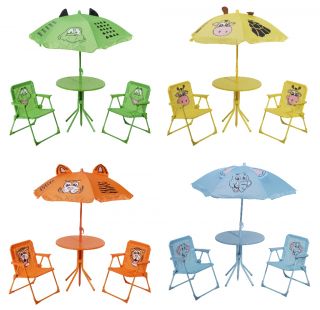 Gartenmöbel für Kinder   Sitzgruppe mit Sonnenschirm Kindertisch