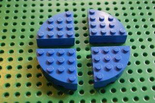 LEGO Viertelkreis Stein blau # 2577 (A717)