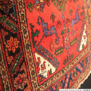 ANTIK Alter Edeler Handgeknüpfter Perser Teppich Malayer Iran 160X95