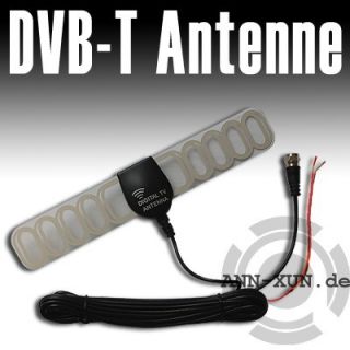 Kfz Auto DVB T aktive Antenne 20db Verstärker + Adapter