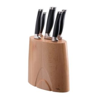 Jamie Oliver® Messerblock Holz 6 teilig, 5 Profi Messer, JB7800