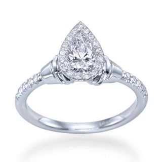 65 Carat D/SI Diamantring Diamant 14kt 585 Weißgold Solitar Ring