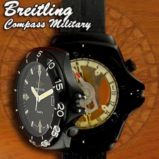 Breitling Compass Military extrem seltene Taucheruhr Herrenuhr mit