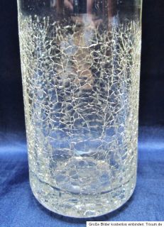 Vase Ingridglas Ingrid Glas unten Craquele 21 cm hoch