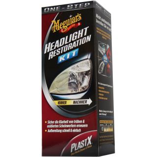 Meguiars Headlight Restauration Kit Scheinwerfer Set inkl. PlastX