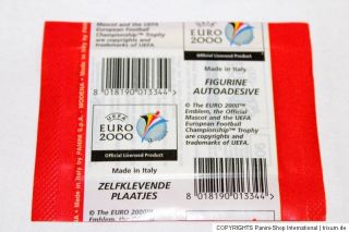 Panini EM EC Euro 2000 00 – 1 x Tüte packet bustina sobre pochette