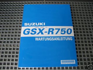 WERKSTATTHANDBUCH Suzuki GSXR750 GSX R 750 K8 NEU&OVP