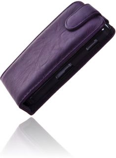 Flip Case in LILA für Samsung Galaxy Ace Handy Tasche Etui