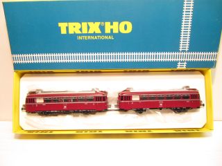 Trix 2481 Triebwagen VT 798 + Beiwagen 998 rot DB EP 4 OVP NEUW FU745