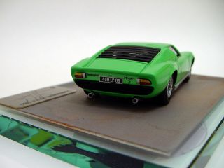 43 Frederic Suber Le Phoenix Lamborghini Miura 1966 Green Miniwerks