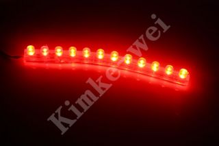 Mit diesem flexiblen Leuchtstreifen mit 12 Rot LEDs lassen Sie Ihr