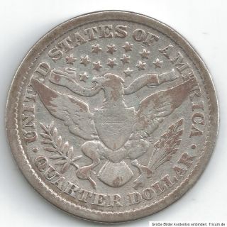 Quarter Dollar / USA / 1897 / Silber