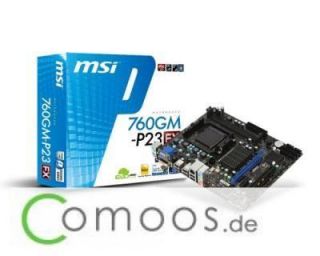 MSI 760GM P23, AMD FX 6100 6 Core 3.3GHz AM3+, 4GB DDR3 RAM