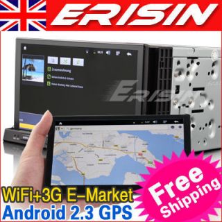 ES777EU 7 2 Din HD Car DVD Player BT TV + WiFi 3G GPS Android 2.3 PAD