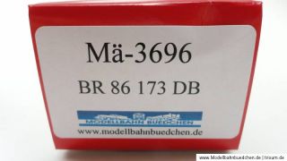 Märklin 3696 – Dampflok BR 86 173, digital, TELEX Kupplung