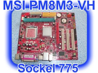 MSI PM8M3 VH Sockel 775 Mainboard VGA,AGP,DDR