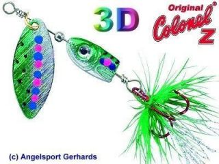 Colonel Z, 3D Bleikopf Spinner Forelle 4 g
