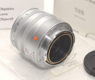 Leica M 12,0/50 mm Summicron M silver 11816 last versi