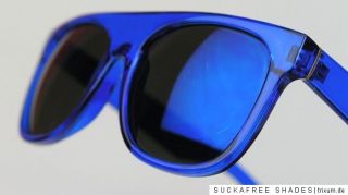 super coole Retro Sonnenbrille Gläser verspiegelt o. getönt Flat Top