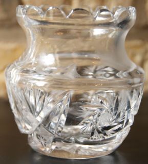 Kristall Vasen Bleikristall handgeschliffen antik Krsitallvasen Vase