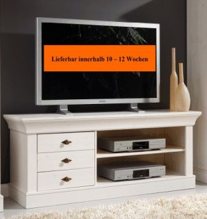 Wohnzimmer Wohnwand Vitrine Vitrinenschrank TV   Möbel Kiefer massiv