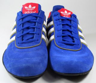 Adidas Schuhe Tuscany GP Suede blau rot Gr. 38