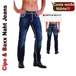 Cipo & Baxx Herren Club Jeans C 795 blau BRANDNEU W29 30 31 32 33 34