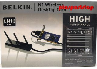 N1 Wireless Desktop Card F5D8001uk WLAN 802.11n bis zu 300Mbps
