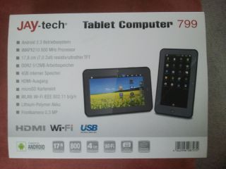 Tablet Copmputer Jay tech 799 800Mhz Android 2.3 DDR2 512 MB