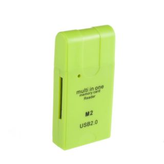 Fashion USB 2.0 High Speed Multi In One Micro SD TF MS M2 Memory Card