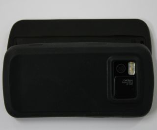 Silikon Gummi Handy Tasche Hülle Silicon Case Cover Schwarz Etui #804