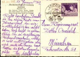 A804)DR Nr. 811, FDC, 11.1.1942 Tag der Briefmarke