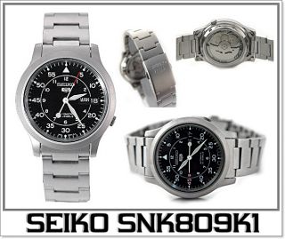 SEIKO 5 Sport SNK809K1 Military Uhr Herren Automatik Black Hawk