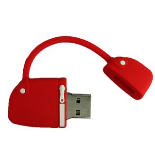 LUSTIGER USB STICK 16GB SPEICHER ROTER HANDTASCHE MiNiATUR HANDBAG