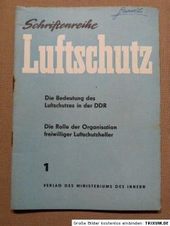 Luftschutz Bd.1, Die Bedeutung des Luftschutzes in der DDR, MDI 1959